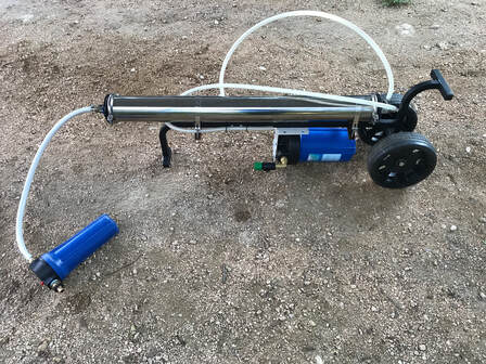 Professional water-fed pole window cleaning system for window cleaning business